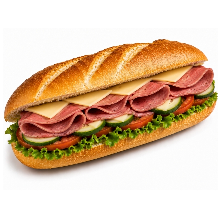 Dana Salamlı Kaşarlı Sandviç