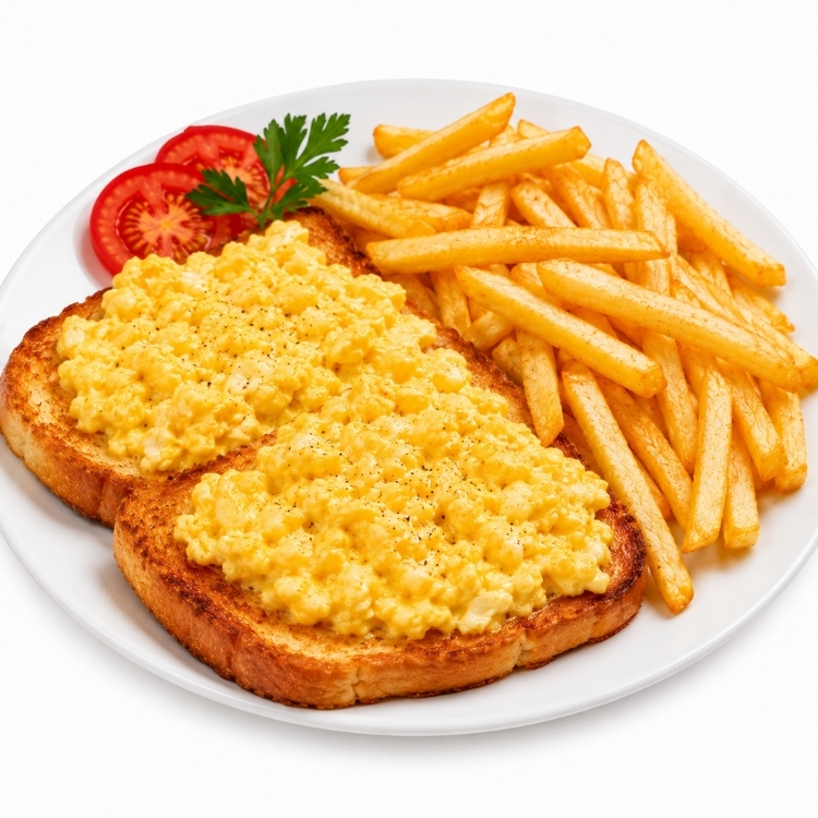 Çırpılmış Yumurtalı Kızarmış Tost Ekmeği